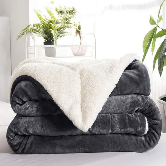 CozyCloud Reversible Plush Sherpa Blanket
