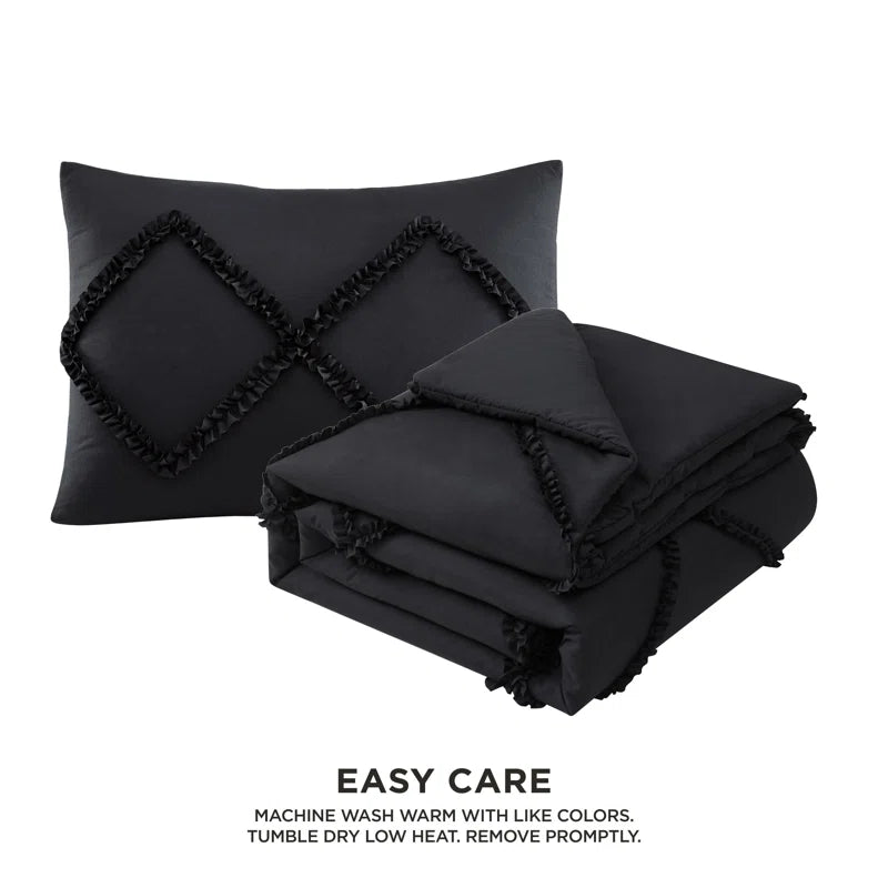 Brookstone Cozy Diamond-Stitch Comforter & Shams Bedding Sets