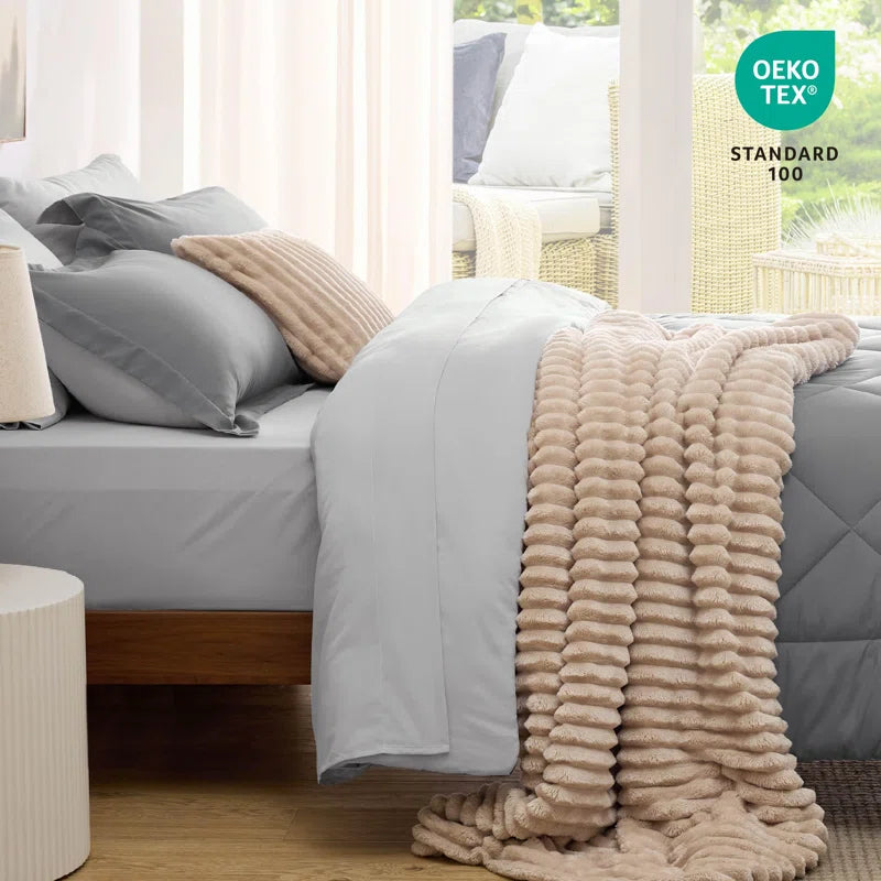 Arden Modern Plush Reversible Comforter Set
