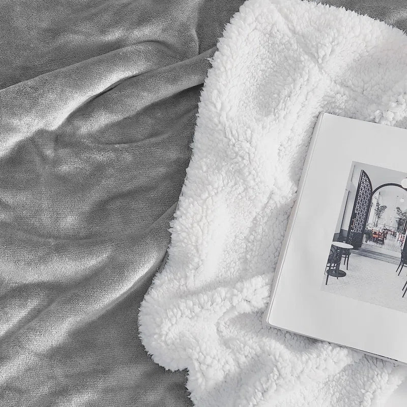 CozyCloud Reversible Plush Sherpa Blanket