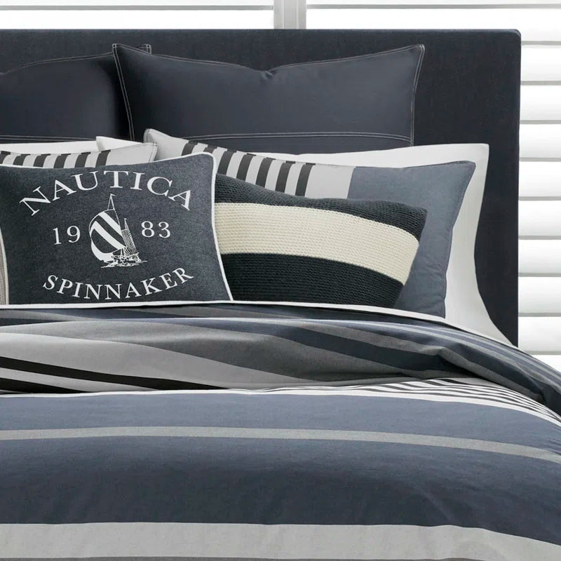 SoftAura Sand Cotton Grey Duvet Cover Set