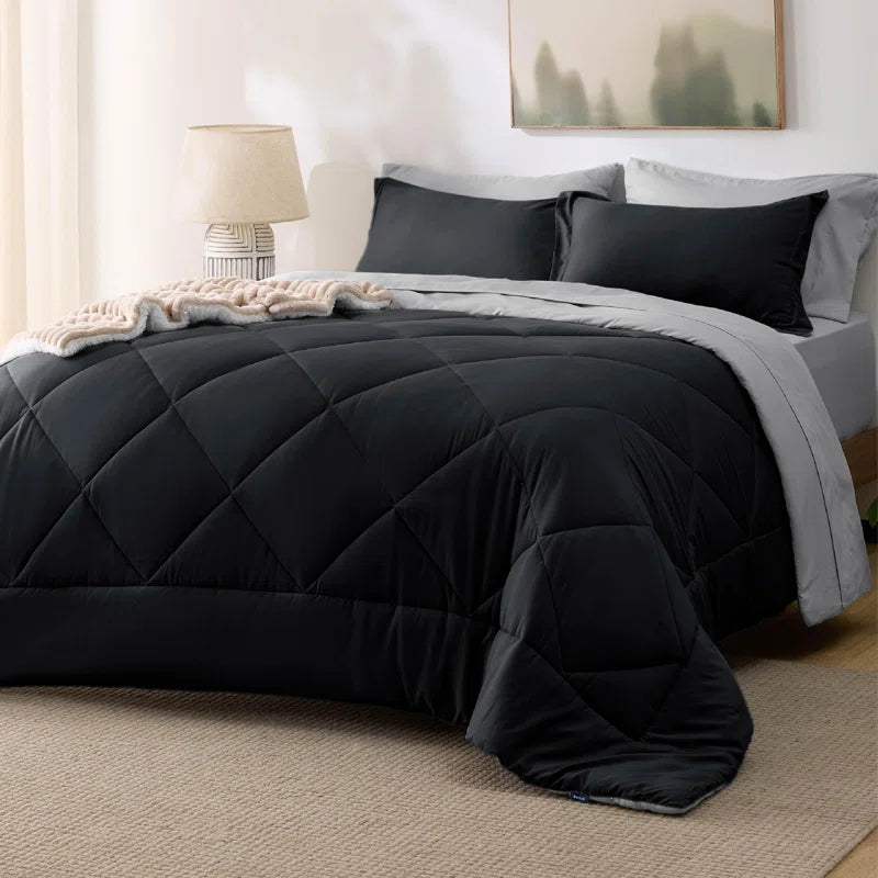 Arden Modern Plush Reversible Comforter Set
