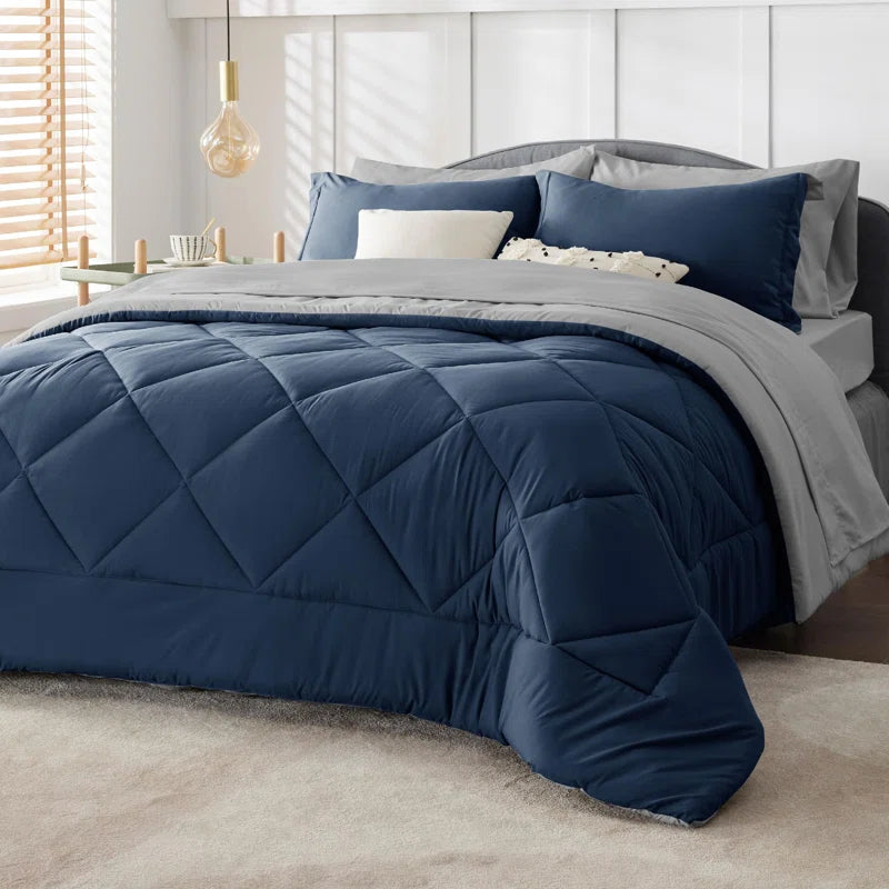 Arden Modern Plush Reversible Comforter Set