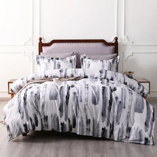 Nova Soft Minimalist Duvet Cover 3 Pieces Set 