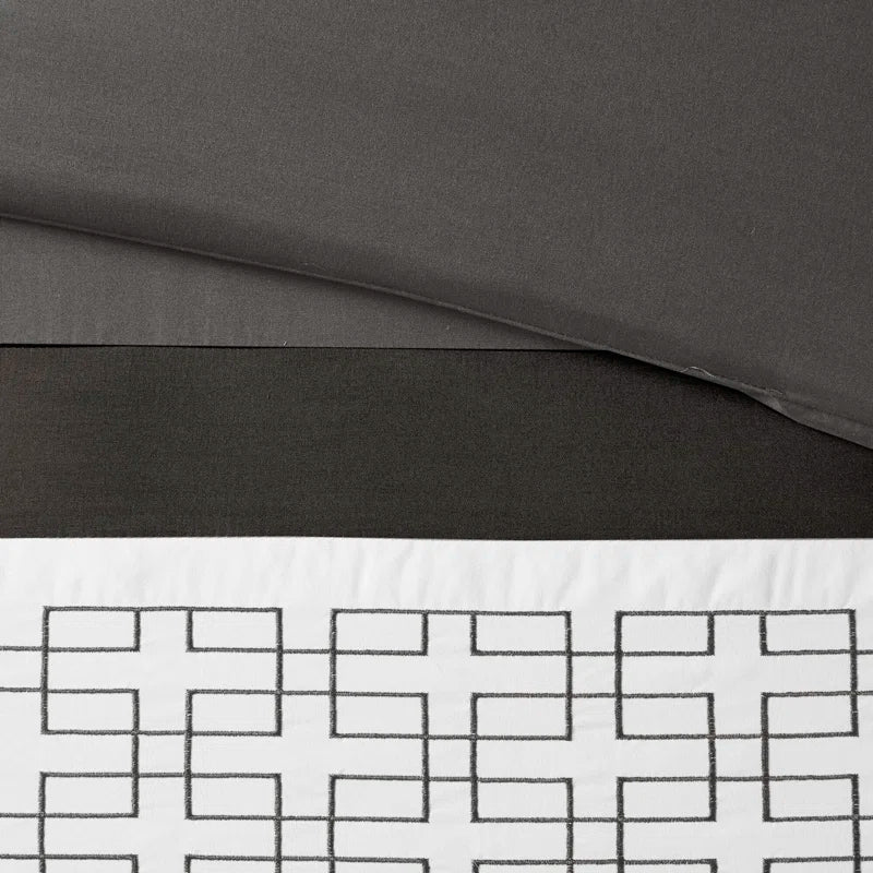 Marlowe Plush Velvet Comforter 8 Piece Embroidered Comforter Set