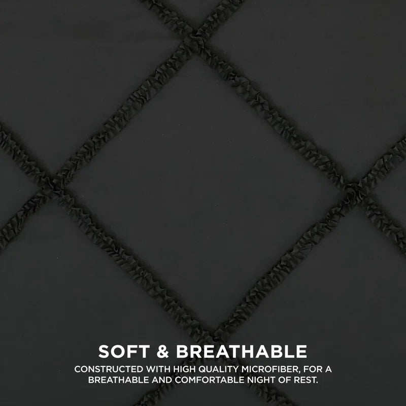 Brookstone Cozy Diamond-Stitch Comforter & Shams Bedding Sets